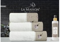 Подарочный набор полотенец La Maison с парфюмом - Wilma (Turkey), 3 штуки